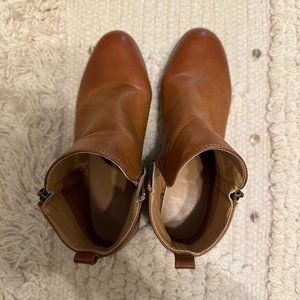 Women's Brown Booties. Size 8.